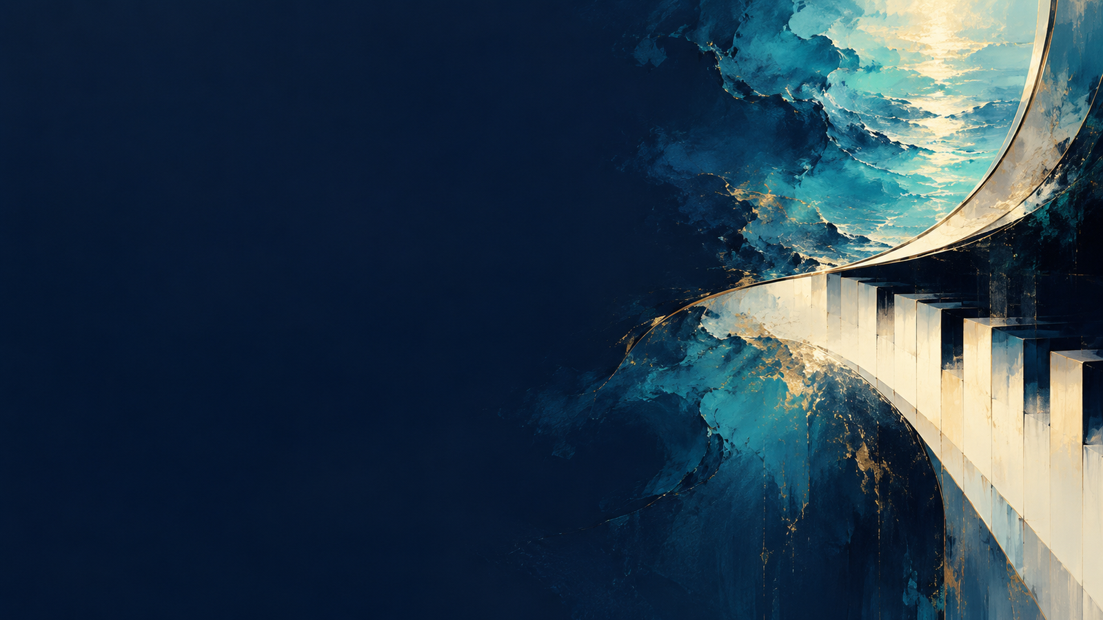 Blue ocean and piano artwork for the festival